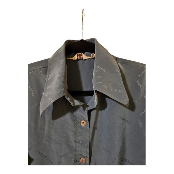 ESPRESSO BY CHESTNUT RIDGE "Coffee" Button Down Shirt - Size 16 - Picture 3 of 8